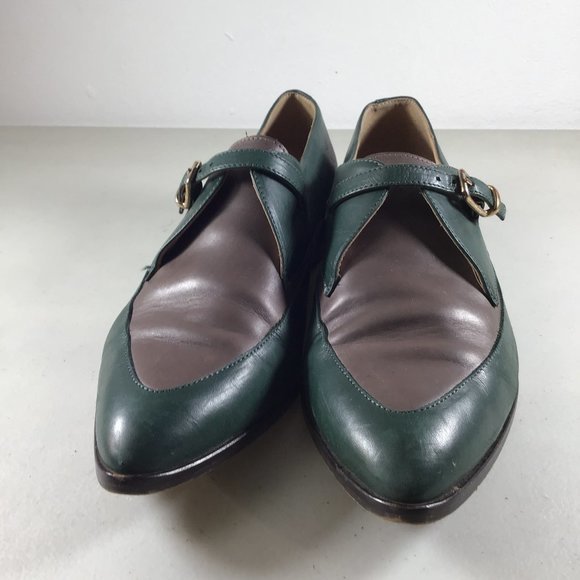 J. Crew Two Toned Oxfords Green/Grey  Size 7 - Picture 3 of 9